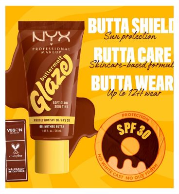 NYX Professional Makeup Buttermelt Glaze Soft Glow Skin Tint + SPF/FPS 30 30ml