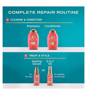 OGX Bond Protein Repair & Protect Smoothing 3-in-1 Oil Mist, 50ml