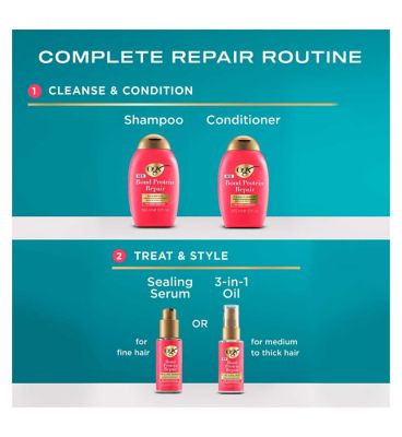 OGX Bond Protein Repair Lightweight Shampoo, 385ml