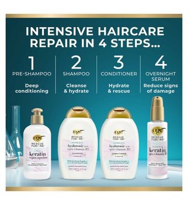 OGX Rescue Fusions Hyaluronic Acid + pro-vitamin B5 hydrating Conditioner 385ml