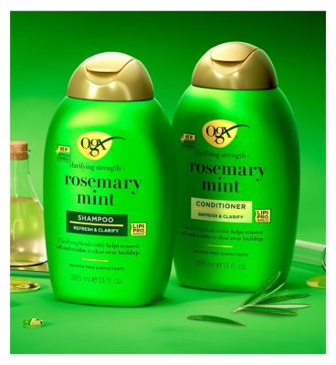 OGX Clarifying Strength + Rosemary Mint Hair Shampoo, 385ml