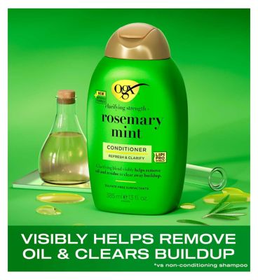 OGX Clarifying Strength + Rosemary Mint Hair Conditioner, 385ml