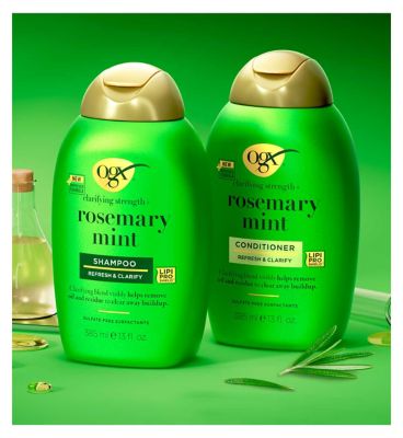 OGX Clarifying Strength + Rosemary Mint Hair Conditioner, 385ml