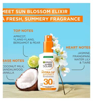 Garnier Ambre Solaire Hydra24Hr Protect SPF30 Suncream Spray 150ml