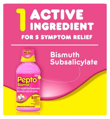 Pepto-Bismol 17.5 mg/ml Oral Suspension - 480ml