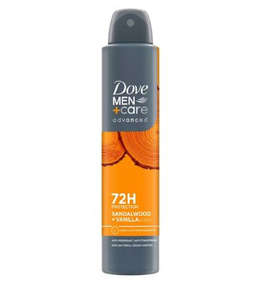 Dove Men+Care Sandalwood+Vanilla 72hr Deodorant Spray 200ml