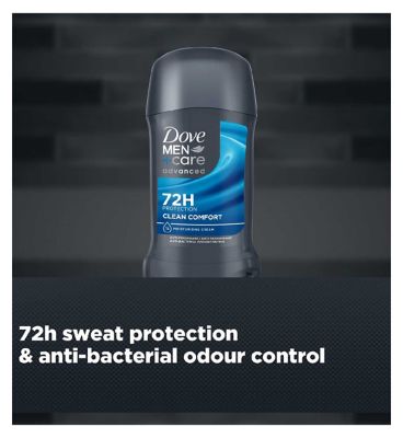 Dove Men+Care Advanced Clean Comfort 72hr Stick Deodorant 50ml