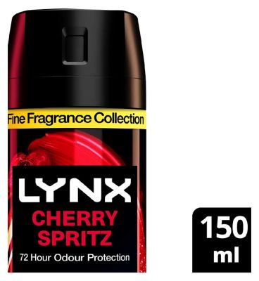 Lynx Fine Fragrance Cherry Spritz 72hr Deodorant Spray 150ml