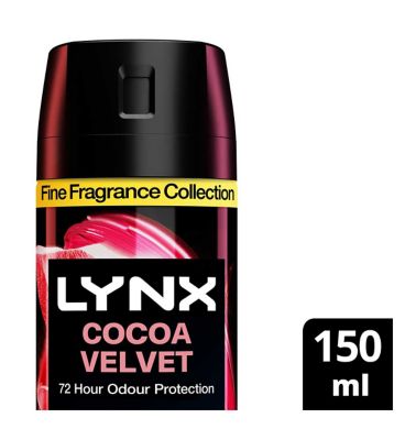 Lynx Fine Fragrance Cocoa Velvet 72hr Deodorant Spray 150ml