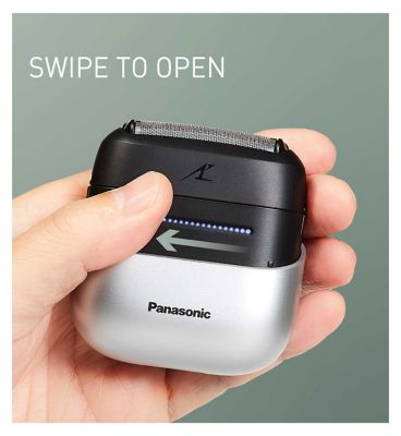 Panasonic 3 Blade Wet & Dry Compact Electric Shaver with Beard Sensor. ES-CM3BK Series 700S has Japanese Stainless Steel Blades,