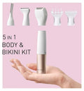 Panasonic 5-in-1 Body & Bikini Trimming Kit, Wet & Dry, Powerful Motor for Comfortable Trimming, ES-WM31 Portable Body Care Tool