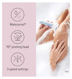 Panasonic 5-in-1 Full Body Epilator Kit with Pressure Sensor for Effortless Hair Removal, ES-EY90 Double Disc Technology