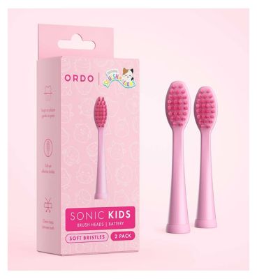 Ordo Sonic Kids Replacement Brush Heads Squishmallows Auggie 2 Pack