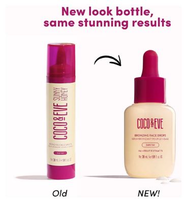Coco & Eve Sunny Honey Bronzing Face Drops - Dark 30ml