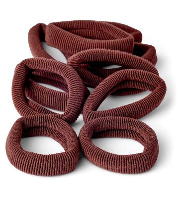 Boots Textured Hair Pony Band Brown 10s