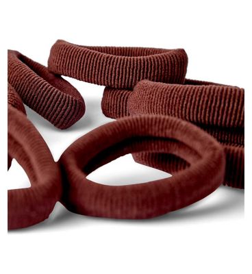 Boots Textured Hair Pony Band Brown 10s