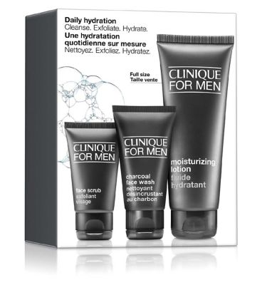 Clinique Daily Hydration: Men's Skincare Set for Normal to Dry Skin