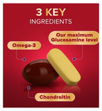 Seven Seas JointCare Max Glucosamine with Omega-3 and Chondroitin, 30 Capsules + 30 Tablets