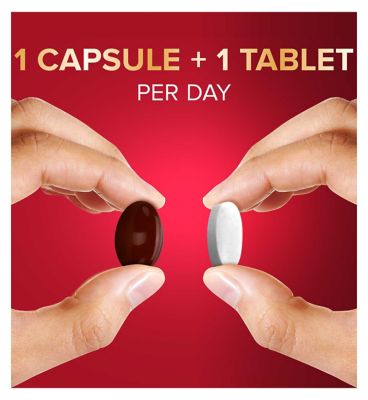 Seven Seas JointCare + Calcium with Omega-3 and Glucosamine, 30 Capsules +30 Tablets