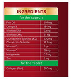 Seven Seas JointCare + Collagen with Omega-3 and Glucosamine, 30 Capsules +30 Tablets