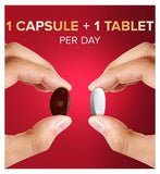 Seven Seas JointCare + Collagen with Omega-3 and Glucosamine, 30 Capsules +30 Tablets