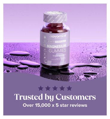 Novomins Magnesium Gummies Raspberry Flavour 60s
