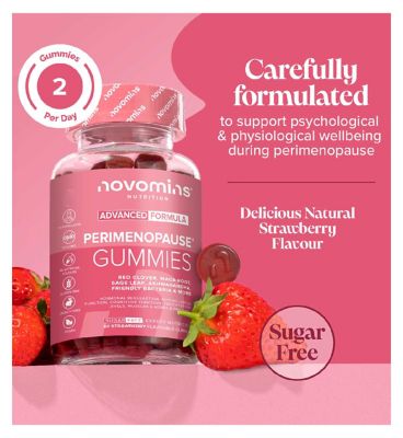 Novomins Perimenopause Gummies Strawberry Flavour 60s