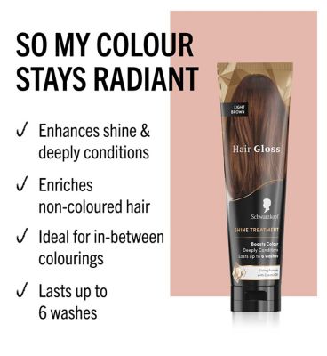 Schwarzkopf Hair Gloss Shine Treatment Light Brown 150ml