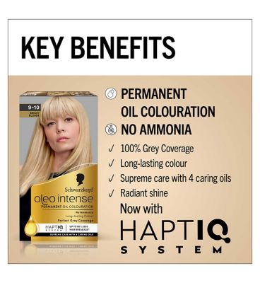 Schwarzkopf Oleo Intense Permanent Hair Colour Bright Blonde 9-10