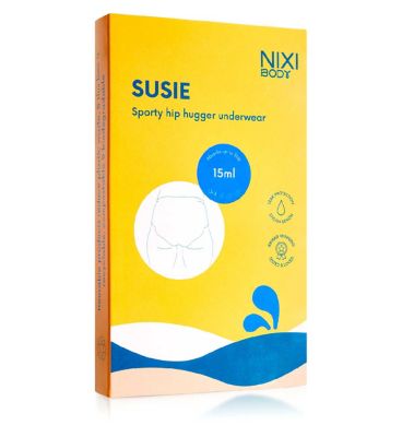 NIXI Body Susie Black 18 VPL-Free Hip Hugger Leakproof Knickers