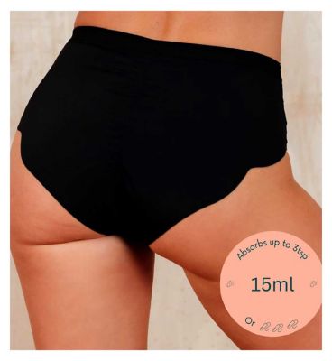 NIXI Body Susie Black 18 VPL-Free Hip Hugger Leakproof Knickers