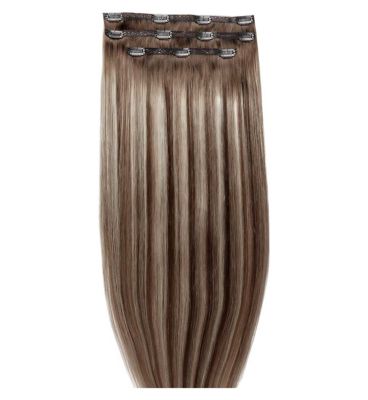 Beauty Works Deluxe Clip In Hair Extension 18 Inch Amalfi Blonde