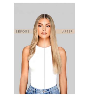 Beauty Works Double Hair Set Hair Extension 18 Inch Natural Black