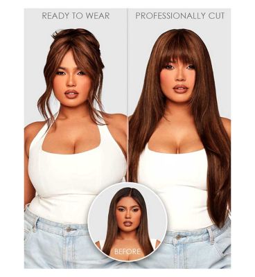 Beauty Works x Maya Jama Clip In Fringe Ebony