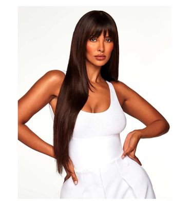 Beauty Works x Maya Jama Clip In Fringe Brownie Batter