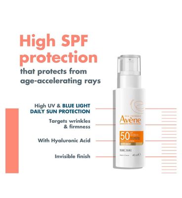 Avène Anti-Age SPF50 with Hyaluronic Acid for Ageing Skin 40ml