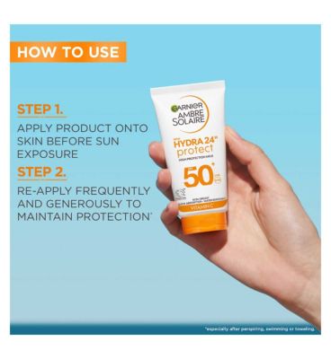 Ambre Solaire Hydra Mini Suncream SPF50+ 50ml Travel