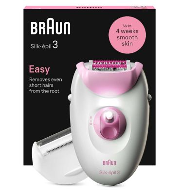 Braun Silk-épil 3, Corded Epilator For Hair Removal, Weeks Of Smooth Skin, 3-031