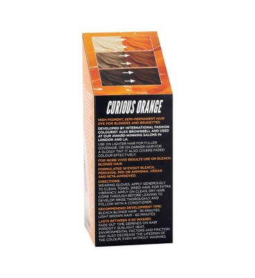 Bleach London Curious Orange Super Cool Colour Semi Permanent Hair Colour 150ml