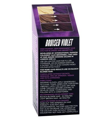 Bleach London Bruised Violet Super Cool Colour Semi Permanent Hair Colour 150ml