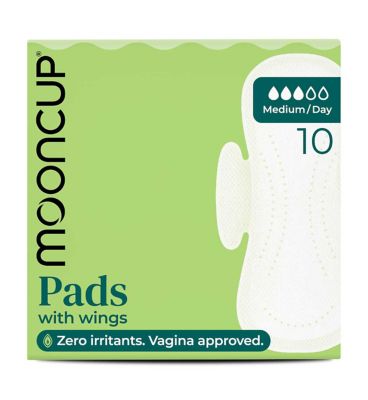 Mooncup® 10 Medium / Day Pads with Wings