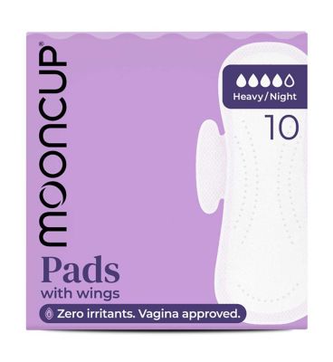 Mooncup® 10 Heavy / Night Pads with Wings