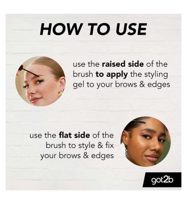 got2b Glued 4 brows & Edges Tinted Black 16ml
