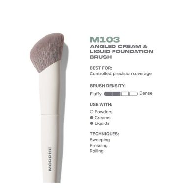 Morphe m103 Angled Cream and Liquid Foundation Brush