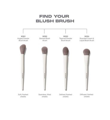 Morphe M204 Rounded Cream and Liquid Blush Brush