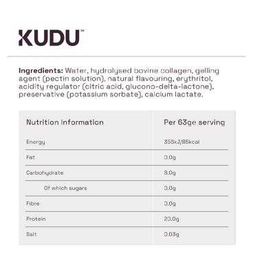 Kudu Collagen Protein Sachet Sour Cherry Flavour 63g 3s