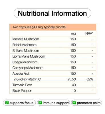 Unfabled Mushroom Superblend Capsules 120s