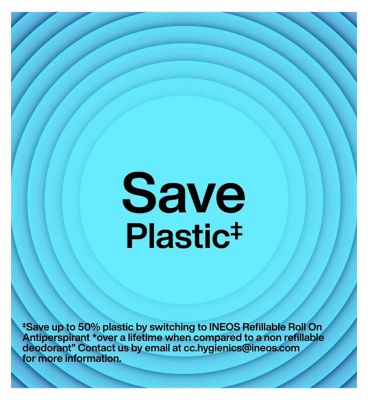 INEOS Skin Science Sea Salt + Blue Lotus Antiperspirant Deodorant Roll On Refill 50ml