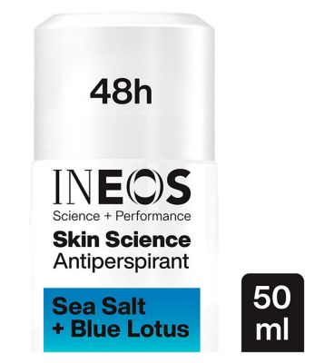 INEOS Skin Science Sea Salt + Blue Lotus Antiperspirant Deodorant Roll On 50ml