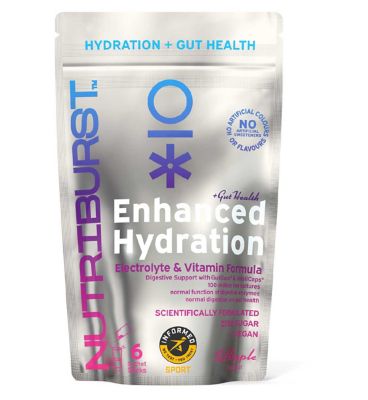 Nutriburst Enhanced Hydration and Gut Health Powder Red Apple Sachets 4.5g 6s